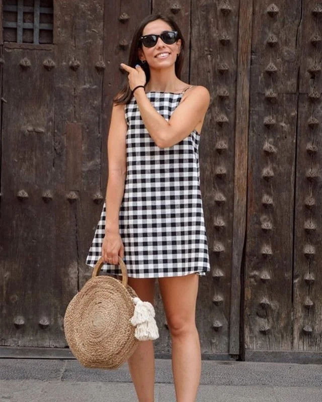 Vestido Zara Cuadros 2020