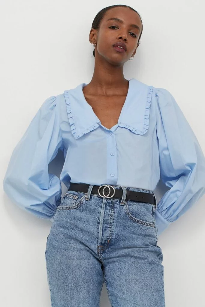 Blusa cuello bebe